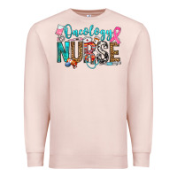 Pale Pink oncology nurse Premium Sweatshirt - OliviaCreatesArt