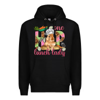 Black One hip lunch lady Easter Day Premium Hoodie - HowdyJamesFarm
