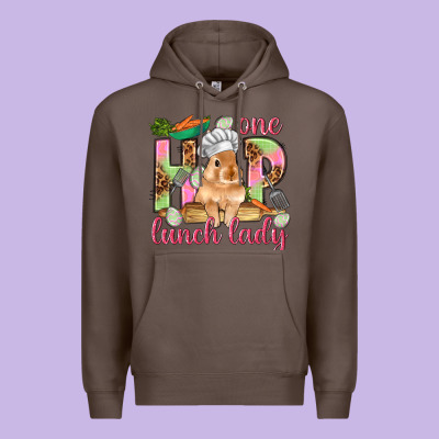 One Hip Lunch Lady Easter Day Premium Hoodie Designed By Howdyjamesfarm