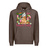 Coffee One hip lunch lady Easter Day Premium Hoodie - HowdyJamesFarm
