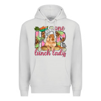 Dove Grey One hip lunch lady Easter Day Premium Hoodie - HowdyJamesFarm
