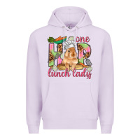 Lilac One hip lunch lady Easter Day Premium Hoodie - HowdyJamesFarm