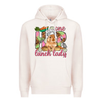 Pale Pink One hip lunch lady Easter Day Premium Hoodie - HowdyJamesFarm