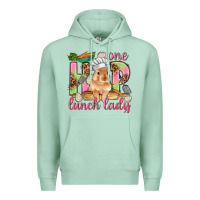 Seafoam One hip lunch lady Easter Day Premium Hoodie - HowdyJamesFarm