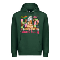 Sports Green One hip lunch lady Easter Day Premium Hoodie - HowdyJamesFarm