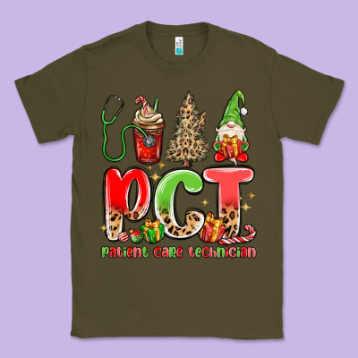 Pct Patient Care Technician Christmas Classic Tee Designed By Maliassmallbusiness