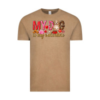 Vintage Coffee my dog is my valentine Vintage Tee - NancyCooperArtShop