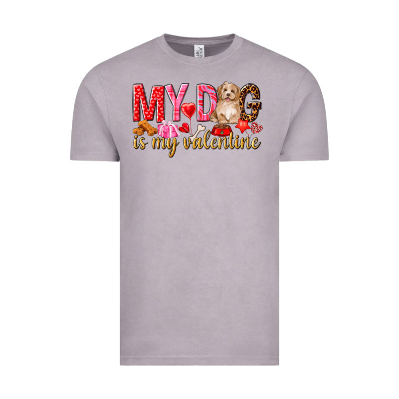 My Dog Is My Valentine Vintage Tee by NancyCooperArtShop | Teevron
