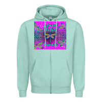 Seafoam just a girl who loves dragonfiles Zipper Hoodie - TumblerDesignByShophia