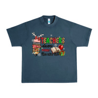 Midnight Navy teachers always make the nice list Urban Heavy Tee - MaliasSmallBusiness