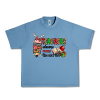 Pebble Blue teachers always make the nice list Urban Heavy Tee - MaliasSmallBusiness