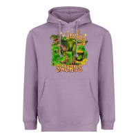 Lavender St. Patrick's day lucky Saurus Heavyweight Hoodie - HowdyJamesFarm
