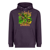 Plum St. Patrick's day lucky Saurus Heavyweight Hoodie - HowdyJamesFarm