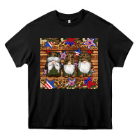 Black camouflage gnomes american flag star leopard Heavy Core Tee - Artiststas