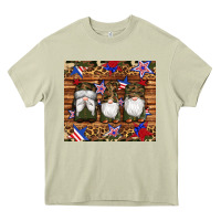 Mossy camouflage gnomes american flag star leopard Heavy Core Tee - Artiststas