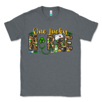 Charcoal Heather one lucky nurse Classic Tee - CowhideDigitalArt