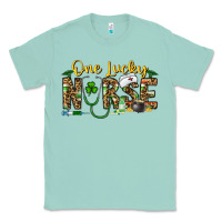 Seafoam one lucky nurse Classic Tee - CowhideDigitalArt