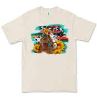 Bone horse with sunflowers Premium Tee - Artiststas