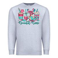 Heather Grey nicu neonatal nurse coffee cups Premium Sweatshirt - OliviaCreatesArt