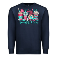 Navy nicu neonatal nurse coffee cups Premium Sweatshirt - OliviaCreatesArt