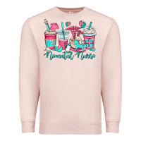Pale Pink nicu neonatal nurse coffee cups Premium Sweatshirt - OliviaCreatesArt