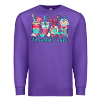 Purple nicu neonatal nurse coffee cups Premium Sweatshirt - OliviaCreatesArt