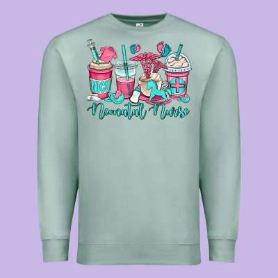 Nicu Neonatal Nurse Coffee Cups Premium Sweatshirt Designed By Oliviacreatesart