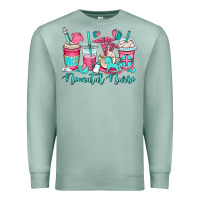 Seafoam nicu neonatal nurse coffee cups Premium Sweatshirt - OliviaCreatesArt