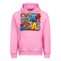 Fuchsia Pink autism leopard frame para Urban Hoodie - LillyAllenDesigns