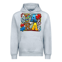 Heather Grey autism leopard frame para Urban Hoodie - LillyAllenDesigns