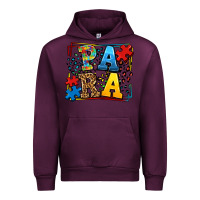 Mauve Wine autism leopard frame para Urban Hoodie - LillyAllenDesigns