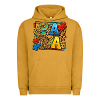 Pigment Peanut Butter autism leopard frame para Urban Hoodie - LillyAllenDesigns