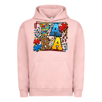 Pigment Salmon autism leopard frame para Urban Hoodie - LillyAllenDesigns