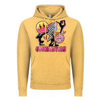 Vintage Mustard retro gymnastics Vintage Hoodie - MaliasSmallBusiness