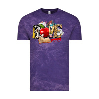 Cloud Purple teacher school love Vintage Tee - NancyCooperArtShop