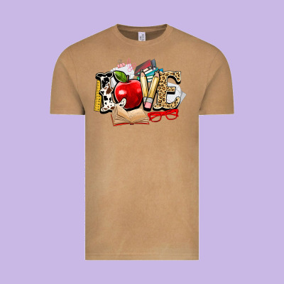 Teacher School Love Vintage Tee Designed By Nancycooperartshop