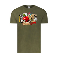 Vintage Olive teacher school love Vintage Tee - NancyCooperArtShop