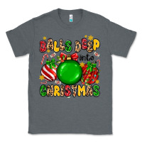 Charcoal Heather balls deep into christmas Classic Tee - MaliasSmallBusiness