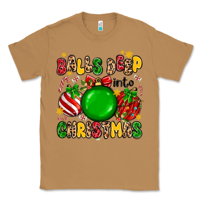 Balls Deep Into Christmas Classic Tee by MaliasSmallBusiness | Teevron