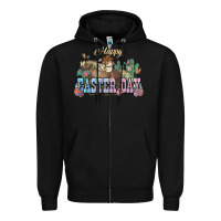 Black Happy Easter Day rodeo Zipper Hoodie - HowdyJamesFarm