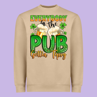 Everybody In The Pub Gettin Tipsy Heavyweight Sweatshirt Designed By Artiststas