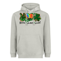 Moon Dust Peace love St. Patrick's Day Heavyweight Hoodie - CowGirlArtShop