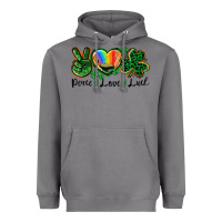 Storm Peace love St. Patrick's Day Heavyweight Hoodie - CowGirlArtShop