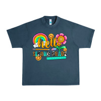 Midnight Navy hello second grade Urban Heavy Tee - NancyCooperArtShop