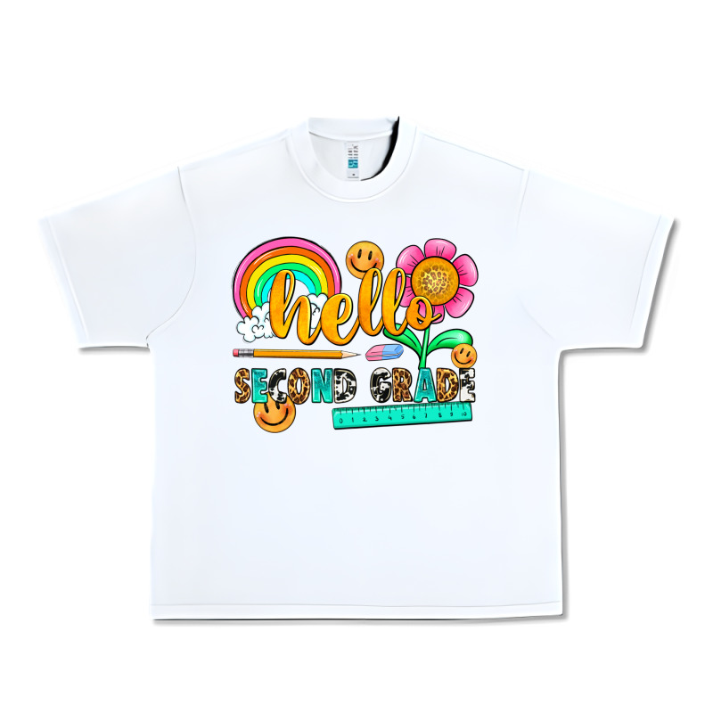 Hello Second Grade Urban Heavy Tee by NancyCooperArtShop | Teevron