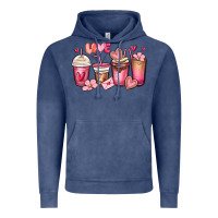 Valentines Day Coffee Cups Vintage Hoodie | Teevron