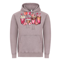 Vintage Zinc valentines day coffee cups Vintage Hoodie - MaliasSmallBusiness