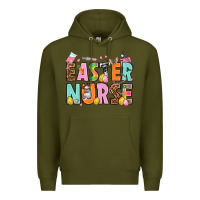 Army Green Easter nurse Easter Day Premium Hoodie - HowdyJamesFarm