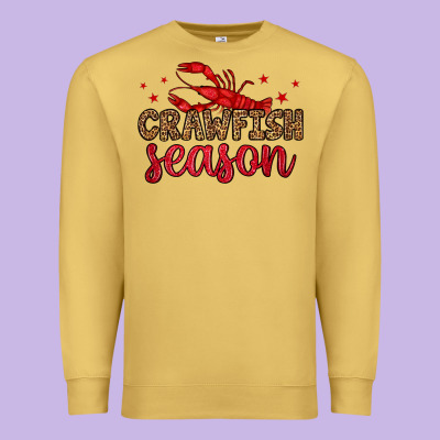 Crawfish Season Premium Sweatshirt Designed By Oliviacreatesart