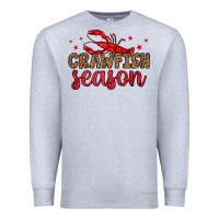 Heather Grey crawfish season Premium Sweatshirt - OliviaCreatesArt